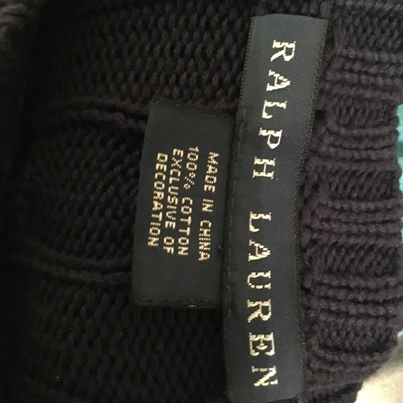 Ralph Lauren Blue Cable Knit Sweater - Picture 5 of 8